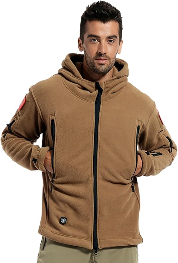 ReFire Gear Men's Warm Military Tactical Sport Fleece Hoodie Jacket