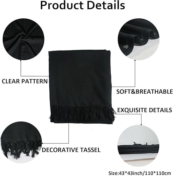 Ever Fairy Military Shemagh Tactical Desert Scarf Cotton Arab Keffiyeh Tactical Scarf Head Neck Face Wrap for Men Women