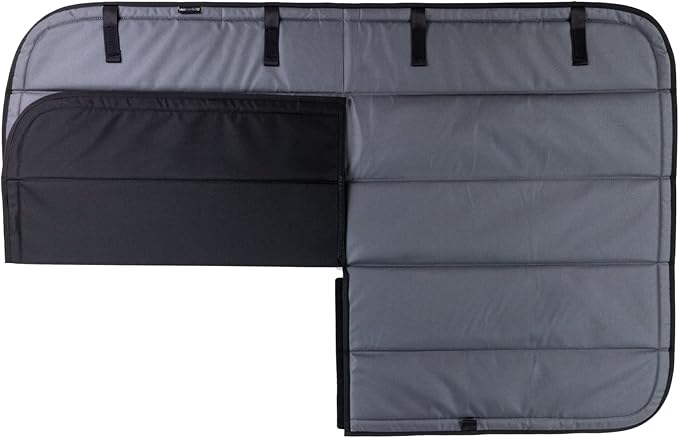 VanEssential Insulated Blackout Sliding Door Window Cover Designed for Ford Transit Van Year 2015 to Current with NO Plastic Trim - Charcoal Gray
