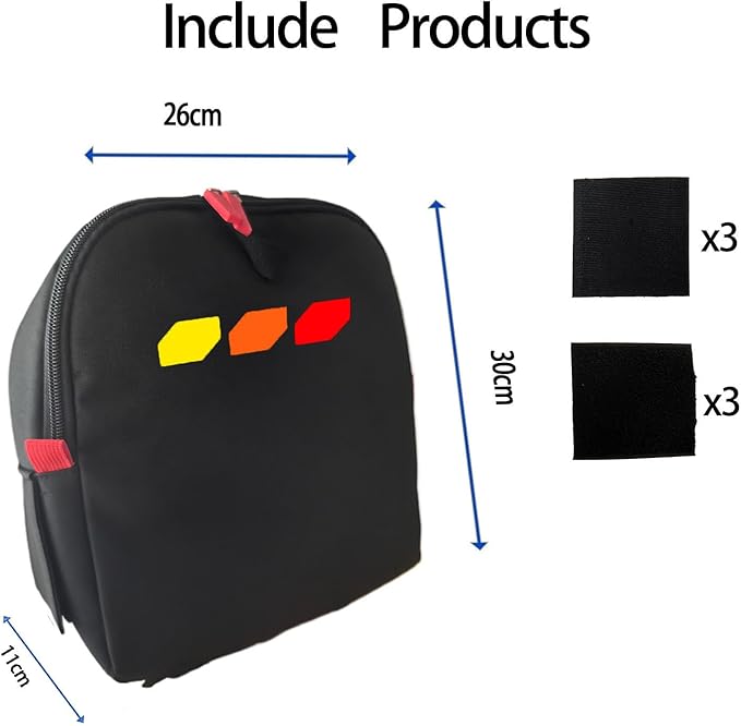 Trunk cubby storage bag Cargo side pocket compatible with RAV4 2019+ backpack organizer car trunk accessories (Tricolor)