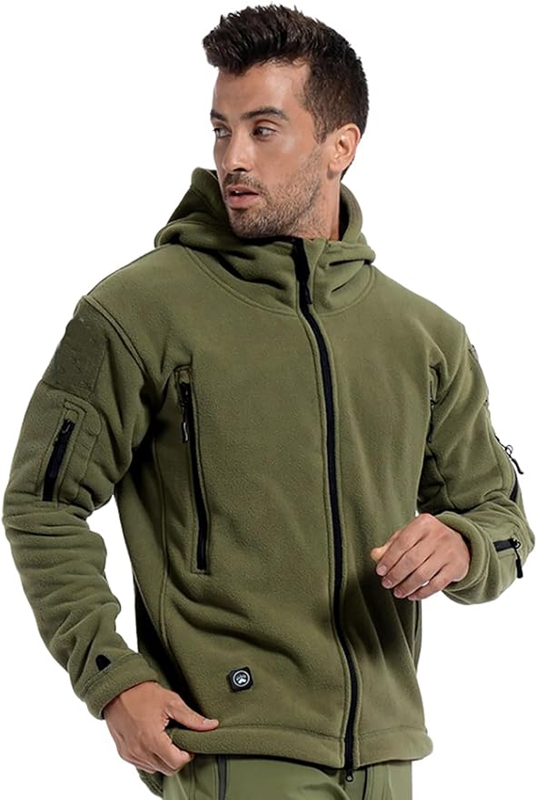 ReFire Gear Men's Warm Military Tactical Sport Fleece Hoodie Jacket