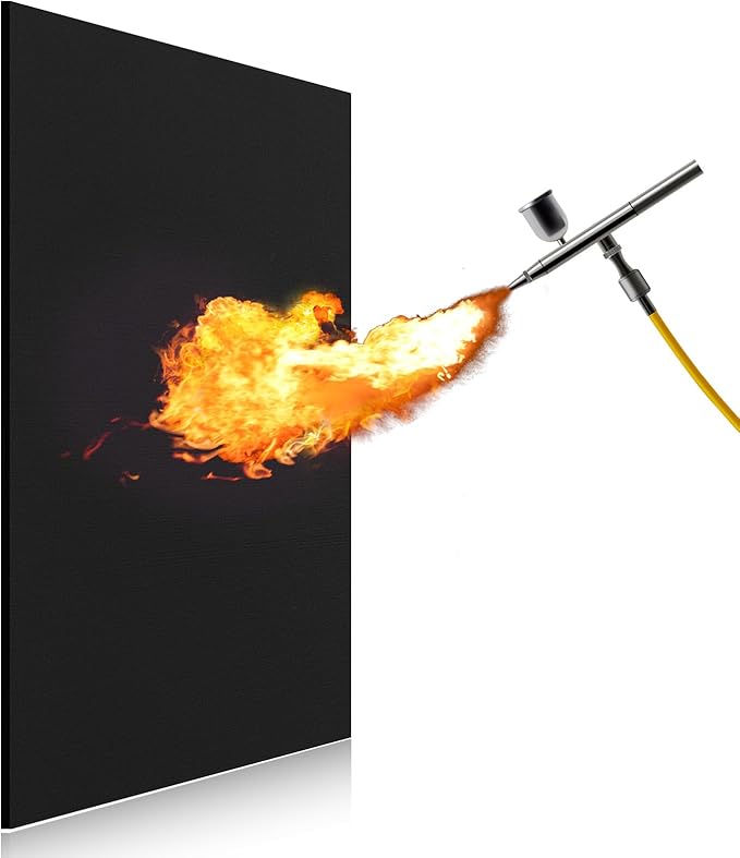 FLASLD Welding Blanket Fireproof Mat Heat Resistant Material Up To 1800°F Flame Retardant Fabric Carbon Felt for Grill Cover Stove Pit Soldering Welders Plumbers (24×36 inch)