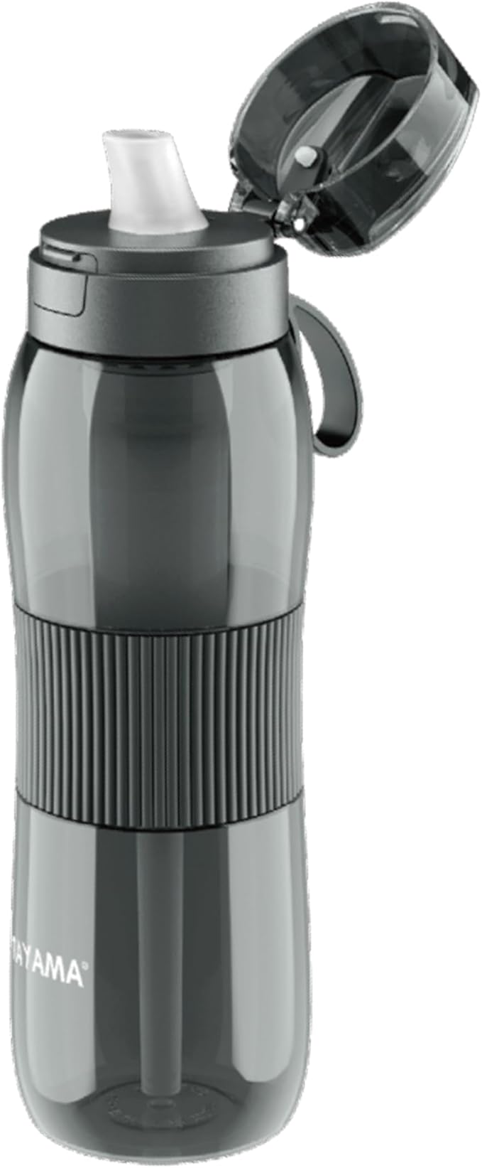Tayama 25 oz. Black Tritan Alkaline Filtering Water Bottle, BPA-Free