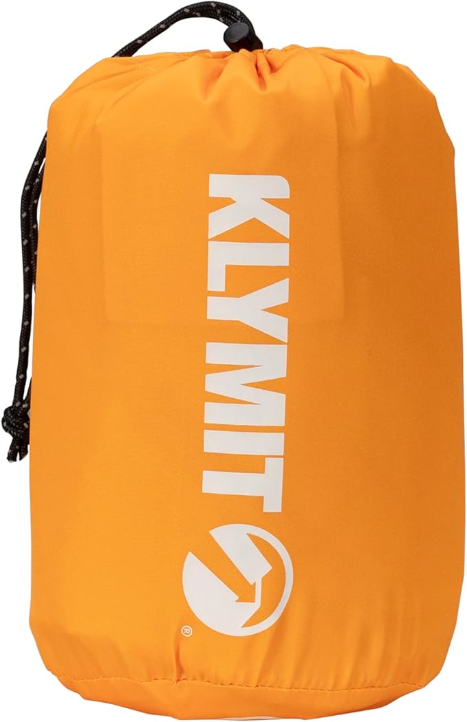 KLYMIT Insulated Static V2 Inflatable Sleeping Pad | Upgraded Comfort | Portable, Ultralight, Easy to Inflate, Foldable Air Bed for Camping, Backpacking & Hiking — Saffron