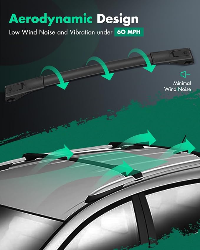 SCITOO Roof Rack Cross Bars Fit for Toyota for RAV4 2013 2015 2016 2017 2018,for Rooftop Cargo Carrier Bag Basket Luggage Kayak Canoe Bike Snowboard Skiboard