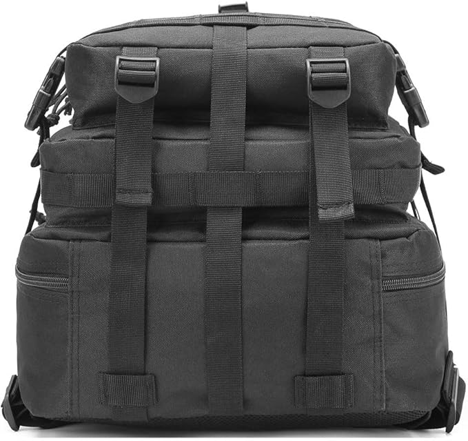 Tactical Backpack for Men, 45L Military Gym Backpacks, Large 3-Day Assault Pack Bug Out Bag MOLLE Daypack for Rucking Fishing Camping (Khaki)
