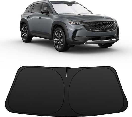 Windshield Sun Shade Accessories Compatible with 2023 2024 2025 2026 25 24 23 CX-50 CX50 for Mazda Foldable Sunshade Sun Visor Blocks UV