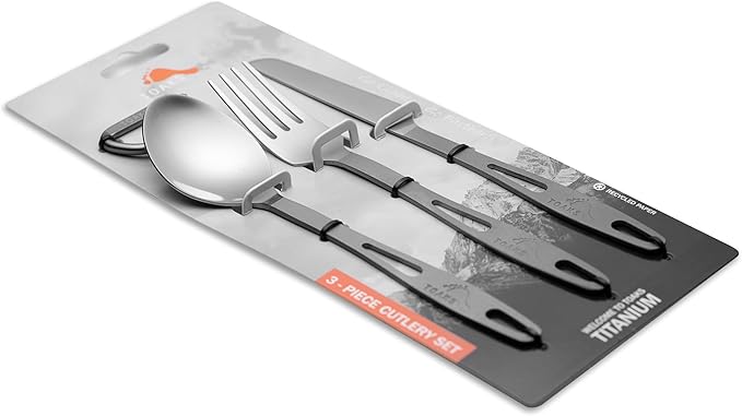 TOAKS Titanium 3-Piece Cutlery Set