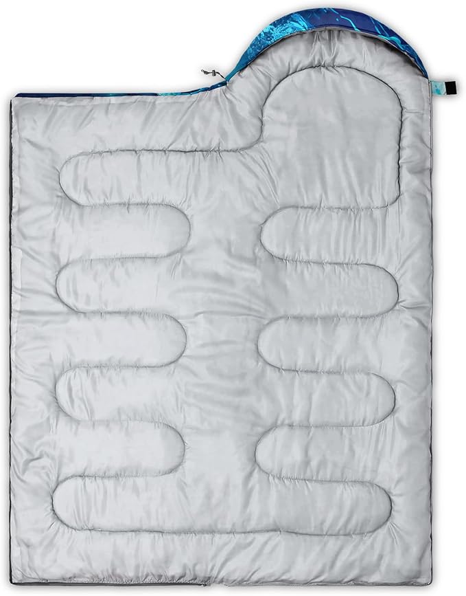QOOMO Axolotl Cute Camping Sleeping Bags,3 Season Warm & Cool Weather,Lightweight,Waterproof Sleeping Bags for Adults & Kids,Traveling,and Outdoors