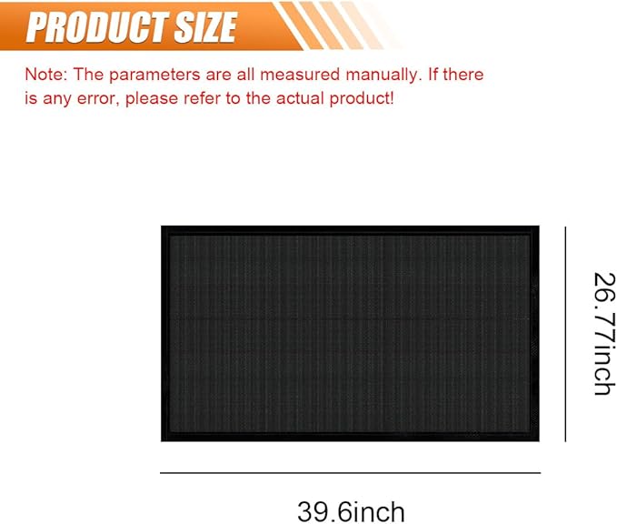 YoRise Magnetic Car Sunroof Sun Shade Breathable Mesh, Auto Moonroof UV Rays & Bug Protection Screen, Quick Install Vehicle Roof Window Shield Cover Accessories for Camping, Parking (Black)