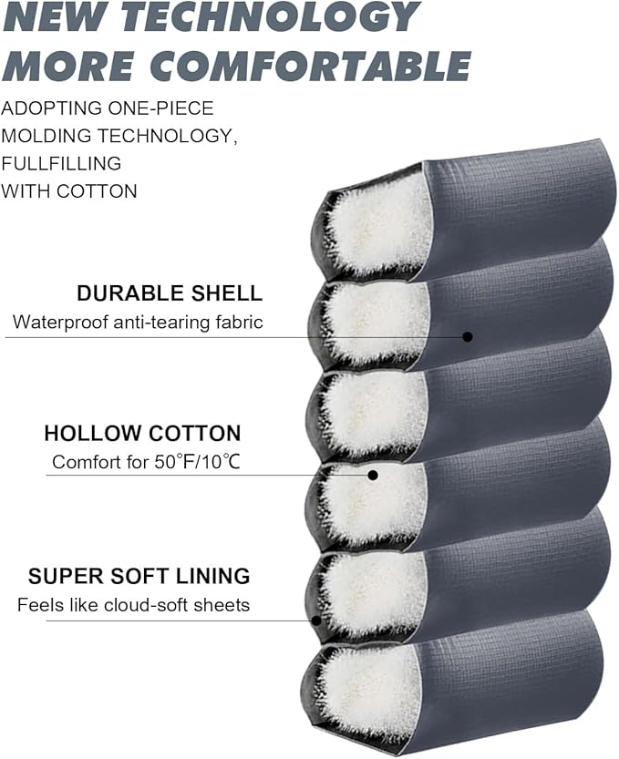 Lightweight 3-Season Sleeping Bag for Adults/Kids Camping, Compact w/Compression Sack, Waterproof Ripstop, Portable for Backpacking Hiking Travel