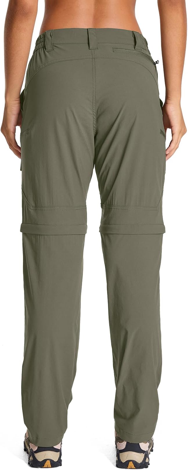 Womens Hiking Pants Convertible Quick Dry Stretch Lightweight Zip Off Outdoor Safari Pants with Cargo Pockets