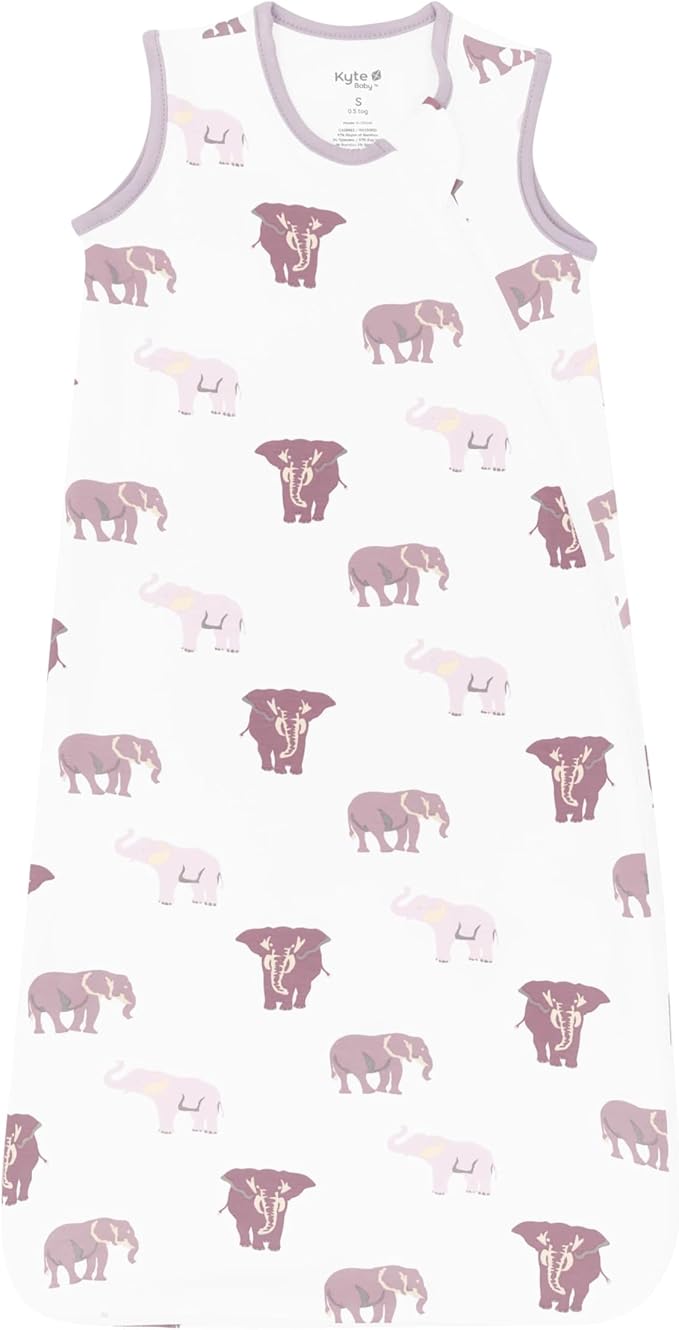 KYTE BABY Unisex Rayon Made From Bamboo Sleep Bag for Babies and Toddlers, 0.5 Tog (Small, Elephant)
