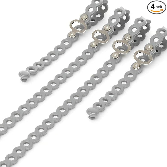 Modular Straps (4-Pack), Flexible Multi-Tool, Gear Strap for Outdoor Adventure, Survival, Camping, Travel, EDC