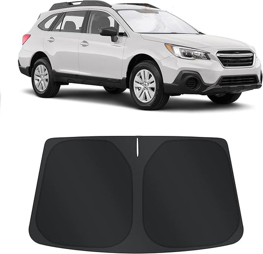 TINGLU Sun Shade for Subaru Outback Wagon 2015-2019 Accessories Windshield Sun Shade Window Shade UV Rays Protection Sun Visor Cover with Steering Wheel Sunshade Storage Bag