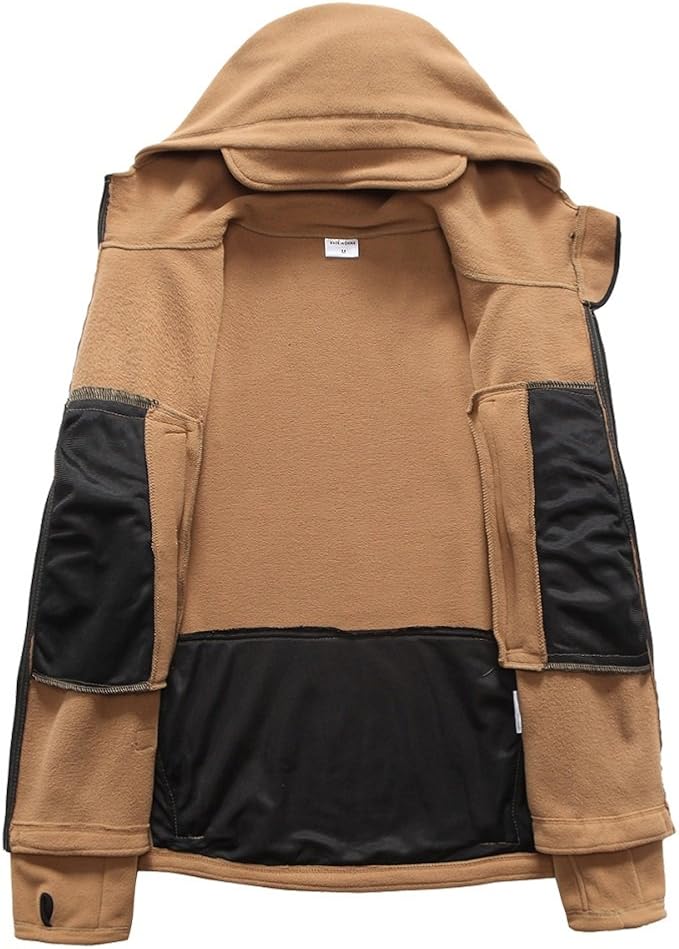 ReFire Gear Men's Warm Military Tactical Sport Fleece Hoodie Jacket