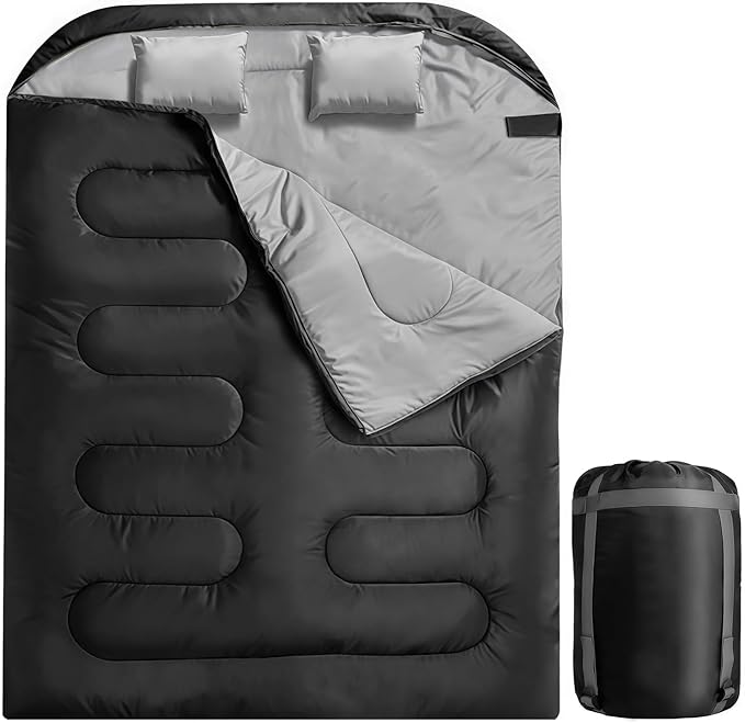Camping Sleeping Bags for Adults Kids Waterproof Lightweight Sleeping Bag for Cold Weather or Warm Backpacking Hiking Mountaineering Indoor Outdoor Use