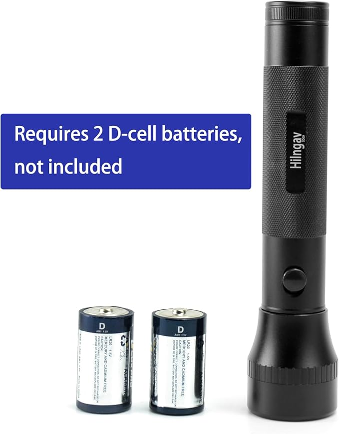 4 Pack Heavy Duty 2-Cell D Battery LED Big Flashlights, Zoomable Single Mode Aluminum Alloy Torch Flashlight, Rugged Metal Flashlight for Outdoor Adventures Emergency Hiking Camping Caving