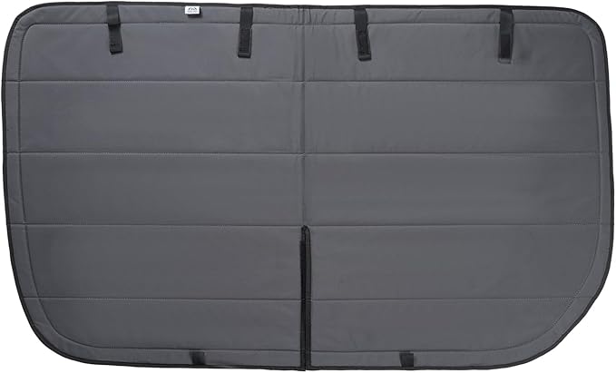 Magnetic Insulated Sliding Door Window Cover for 2007-2026 Mercedes-Benz Sprinter NCV3/VS30 Vans with No Plastic Trim, Blackout Privacy Sun Shades for Stealth Camping – Dark Gray