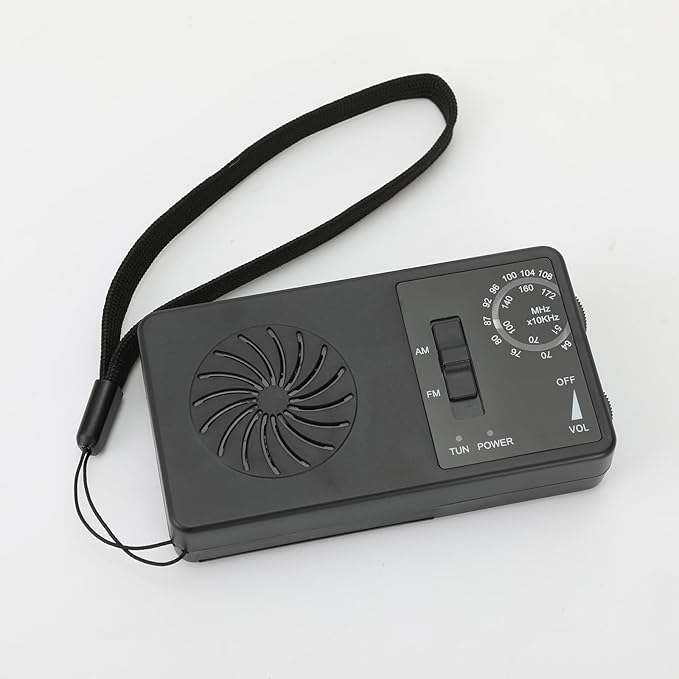 Pocket Mini Radio, Portable AM FM Worldband Radio with Best Reception, 2AAA Battery Operated Transistor Radio with Earphone Jack, Loud Speaker for Indoor/Outdoor/Emergency & Gift