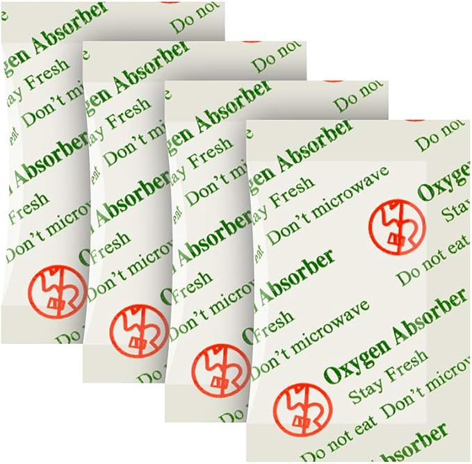 VacYaYa 100CC(100-Pack) Food Grade Oxygen Absorbers Packets for Home Made Jerky and Long Term Food Storage