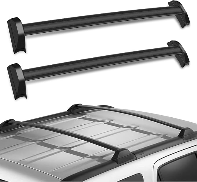 Scitoo Roof Rack Cross Bars Baggage Carrier for Honda CR-V 2002-2006 Black 2 Pcs Roof Top Rack Luggage Carrier