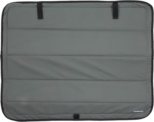 VanEssential Full Plastic Trim Middle Window Cover RH (Passenger Side) Designed for Ford Transit Medium/High Roof 148 Long or Extended Length Van Year 2015 to Current - Charcoal Gray