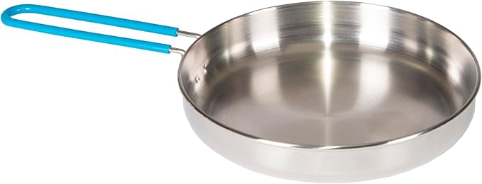 Stansport Stainless Steel Camping Cookware Set – Durable Nesting Mess Kit for Backpacking, Hiking & Outdoor Cooking – Compact Portable Pot & Pan with Carry Bag – Multiple Sizes for Family to Solo Use