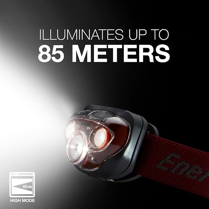 Energizer PRO LED Headlamp, IPX4 Water Resistant Headlamps, High-Performance Head Light for Outdoors, Camping, Running, Storm, Survival LED Light for Emergencies (Batteries Included)