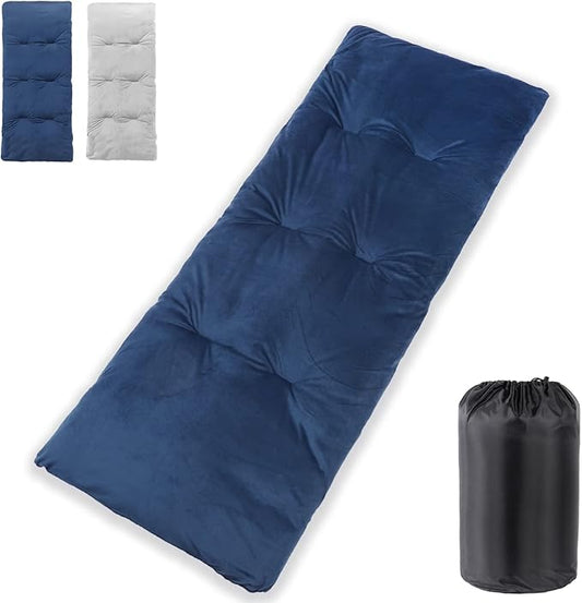 Sleeping Cot Pads (75" x 28") with Elastic Straps Portable for Outdoor & Hiking, Cotton Soft Thick Camping Cot Pad, Non-Slip Camping Mattress Pad for Camp Cot/Rv Bunk/Narrow Twin Beds