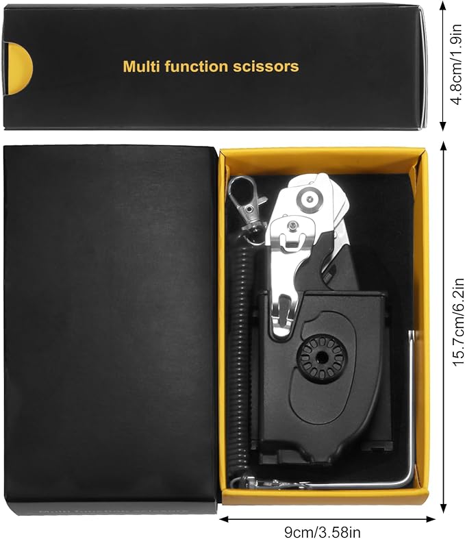 6-in-1 trauma shears - emergency responders, outdoor emergencies, medical staff, and outdoor camping, Gift box packaging with scissors storage K sheaths (army green)