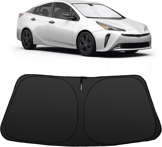 Windshield Sun Shade Accessories Compatible with 2016-2022 Prius Hatchback (NOT for Prius C or V) for Toyota Foldable Sunshade Sun Visor Blocks UV