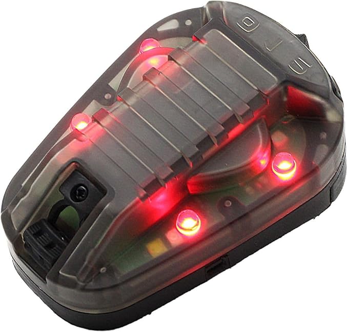 Tactical Helmet Light Signal Light Military IFF Helmet Light Flashlight Survival Signal Light for Outdoor Sports with LED + IR/Strobe