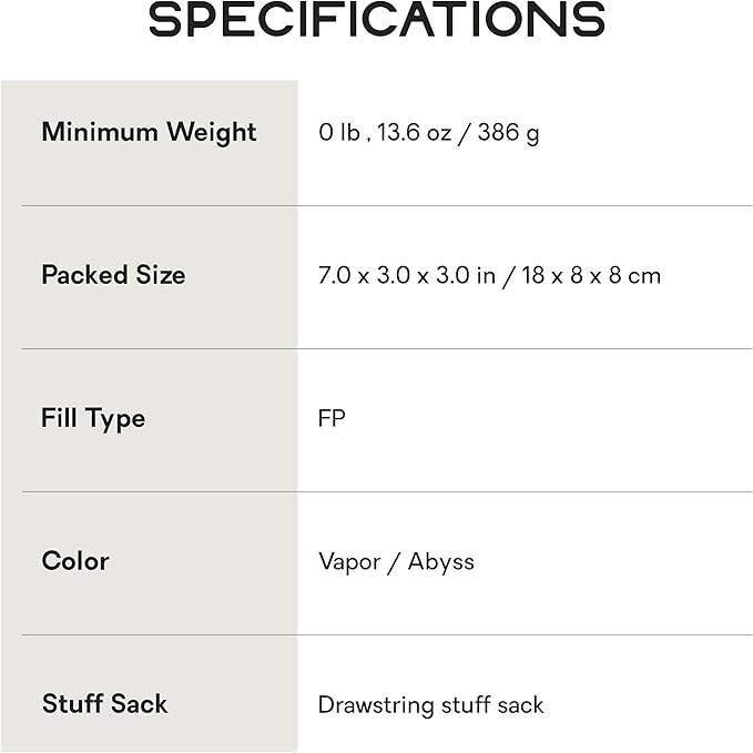 Nemo Equipment Tracer Sleeping Bag Liner