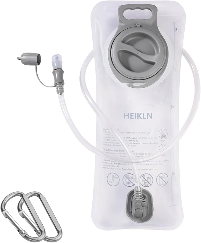 HEIKLN Hydration Bladder 1.5L-2L-2.5L-3L,Leak Proof Water Reservoir, BPA Free Military Water Storage Bladder Bag Hydration Pack Replacement Easy Clean for Bicycling Hiking Camping Hunting Running
