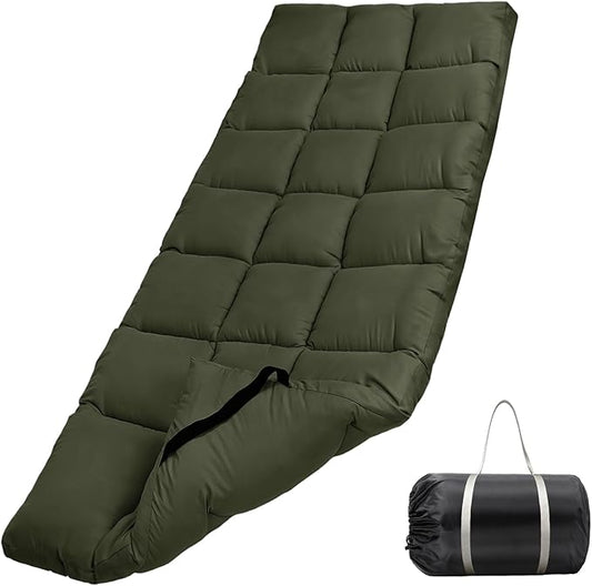 Tuphen Cot Mattress Pad-Cot Pads for Camping, Cot Mattress Topper, Camping Mattress Sleeping Pad 75"x30" Soft Lightweight Quilted Pads for Camp Cot/RV Bunk/Narrow Twin Beds