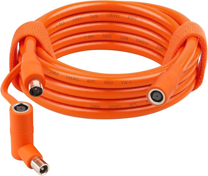 MOOKEERF 14AWG DC 8mm Extension Cable for Solar Panel 10FT,DC7909 Solar Panel Cable Female to Male with DC8020 Male Adapter Compatible with Aker,GZ Yeti,BLUETT,Jackery Portable Power Station - 10 Foot