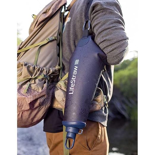 LifeStraw Peak Series - Compact Gravity Water Filter System - 3L for Backpacking, Group Camping, Hiking and Travel, Mountain Blue