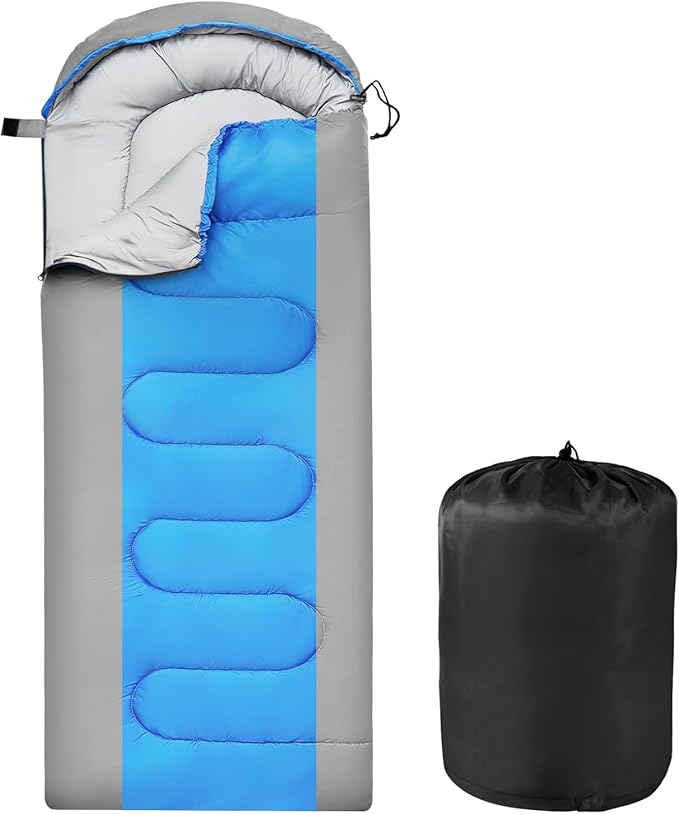 OBTANIM Sleeping Bags Portable Waterproof Camping Sleeping Bag for Adults Kids 4 Seasons Cold Weather or Warm Backpacking Hiking Travel Indoor Outdoor Use
