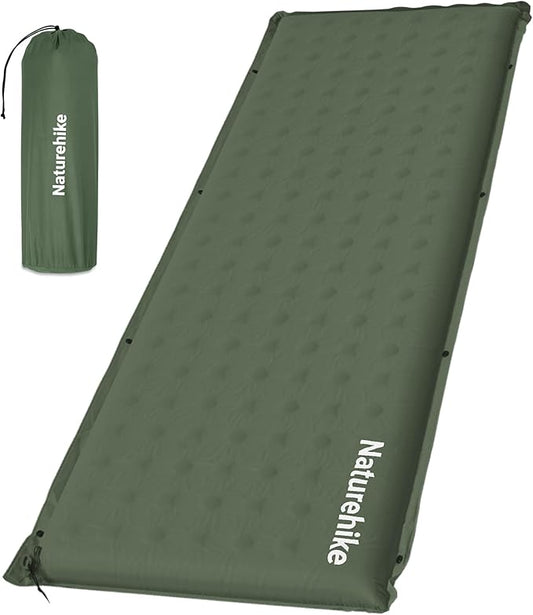 Naturehike Connectable Self Inflating Sleeping Pad, 2.36" Memory Foam Camping Pad, Backpacking Camping Mattress Pad for Tent, Travel, Car, Hammock