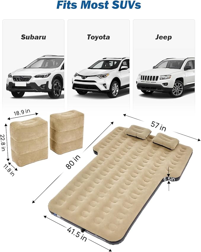 JOYTUTUS SUV Air Mattress Camping Bed