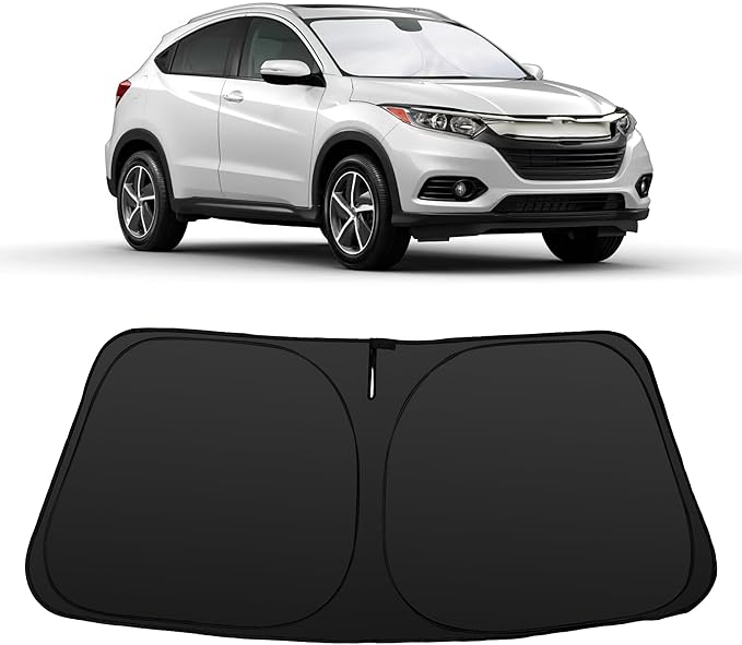 Windshield Sun Shade for Honda HRV 2016 2017 2018 2019 2020 2021 2022 HR-V Accessories Foldable Sunshade Sun Blocker Comes with Storage Bag