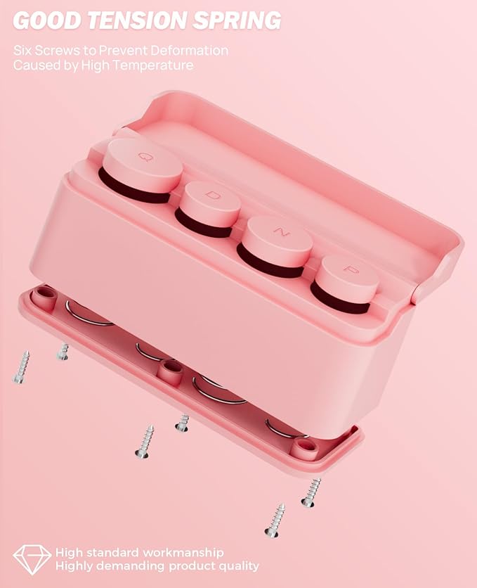JOYTUTUS Coin Holder for Car Change Organizer Universal Storage Coin Money Dispenser Fit for Most Car Trucks Accessories(Pink, 2 Pack)