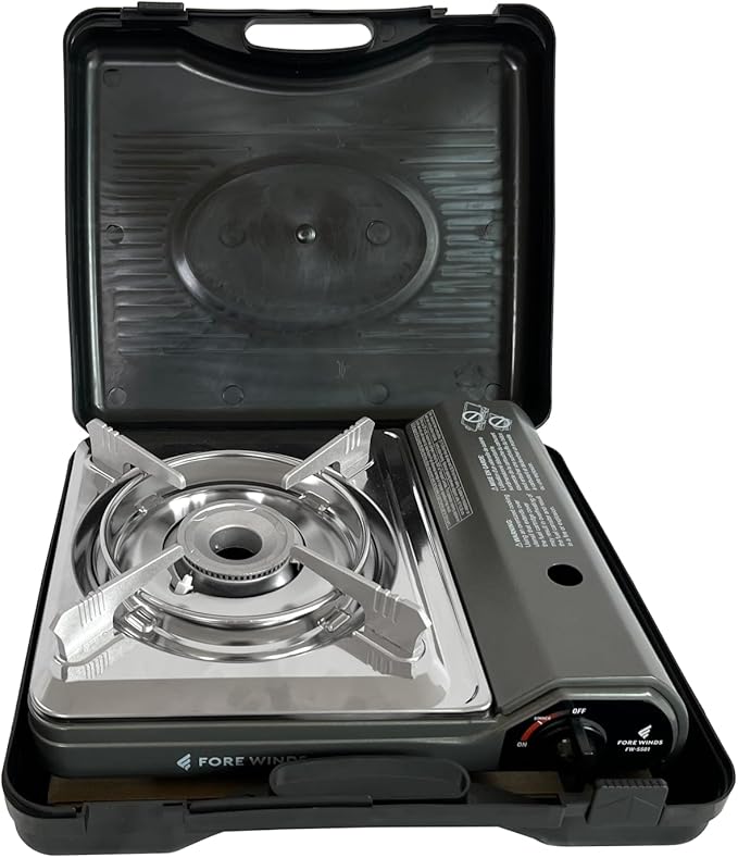 Iwatani Cassette Feu Butane gas Camp Stove, one, Gray