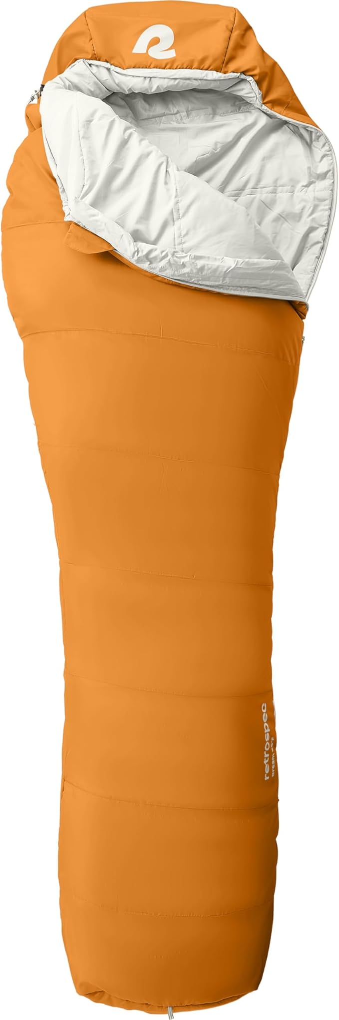 Retrospec Dream Mummy Sleeping Bag - 5, 15, & 30°F Cold Weather Camping & Travel Essential Gear with Water - Resistant Shell & Synthetic Fill - Zippered Pocket & Stuff Sack