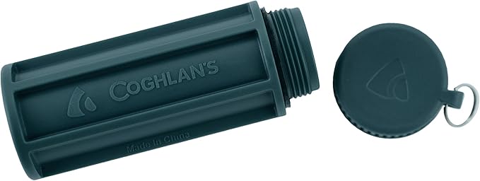 Coghlan's Waterproof Match Box - Durable Outdoor Camping Gear, Essential Survival Kit Accessory, Screw-Top Lid, Compact and Portable Fire Starter Tool for Backpacking, Hiking, Emergency Preparedness