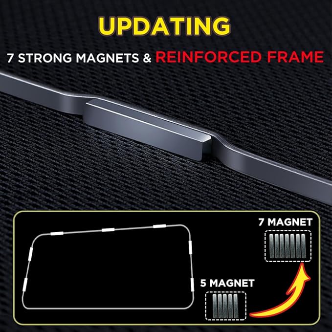 FEISHILINIYA Updating Strong Magnetic Car Window Sun Shade for Toyota for RAV4 XA50 (2020-2025) Rear Passenger Privacy Side Window Sunshades for RAV4 Accessories