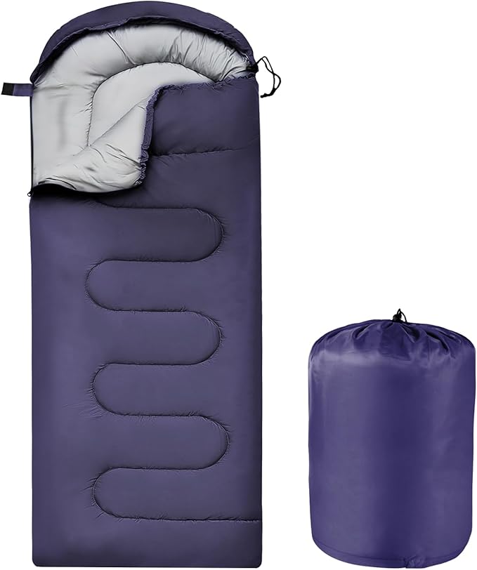OBTANIM Sleeping Bags Portable Waterproof Camping Sleeping Bag for Adults Kids 4 Seasons Cold Weather or Warm Backpacking Hiking Travel Indoor Outdoor Use