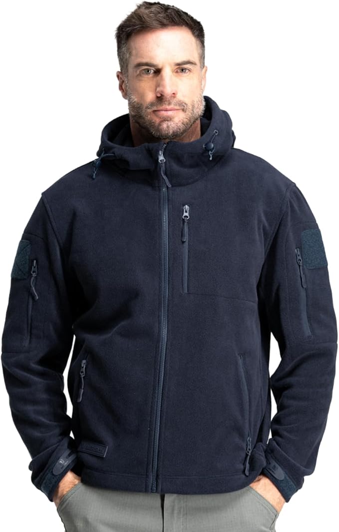 Baerskin Tactical Hoodie Jacket for Men 4.0 - Military Style Fleece Sweater for Cold, Rain, Wind or Snow