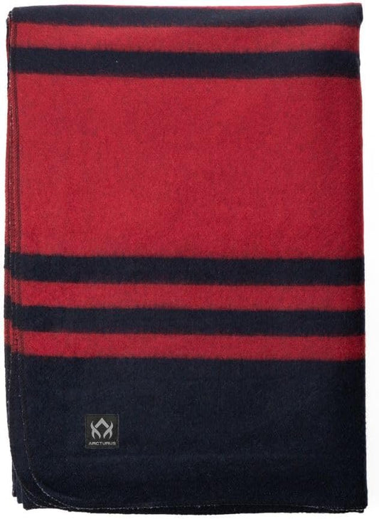 Arcturus Rainier Wool Blanket - 4.5lbs Warm, Heavy, Washable, Large | Great for Camping, Outdoors, Survival & Emergency Kits (Lava Canyon)